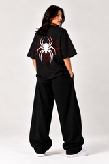 Black Spider Oversized Tee