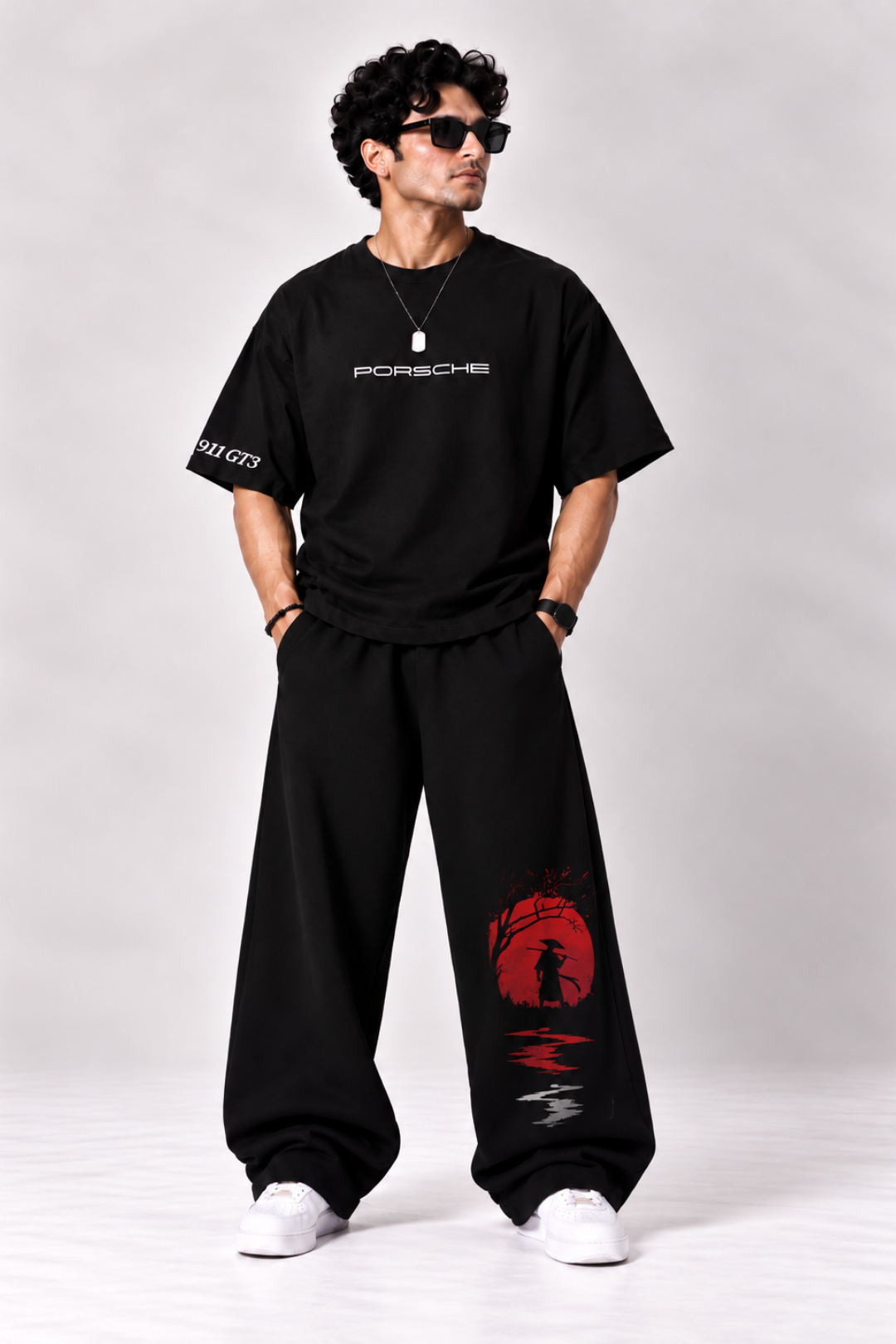 Alpha Crimson Pagoda Baggy Trouser