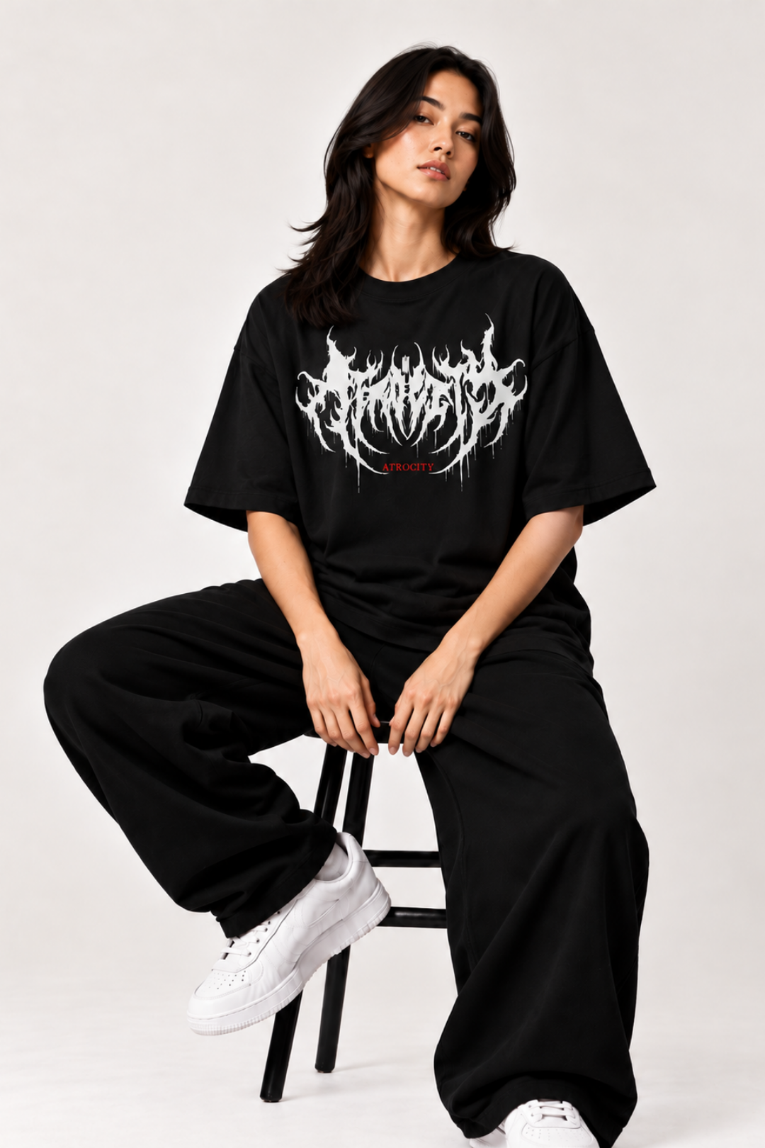 Black Oversized Tee