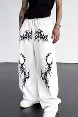 Alpha White Tribal Baggy Trouser