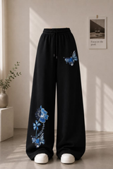 Alpha Blue Butterfly Baggy Trouser