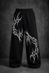 Alpha Black Tribal Baggy Trouser