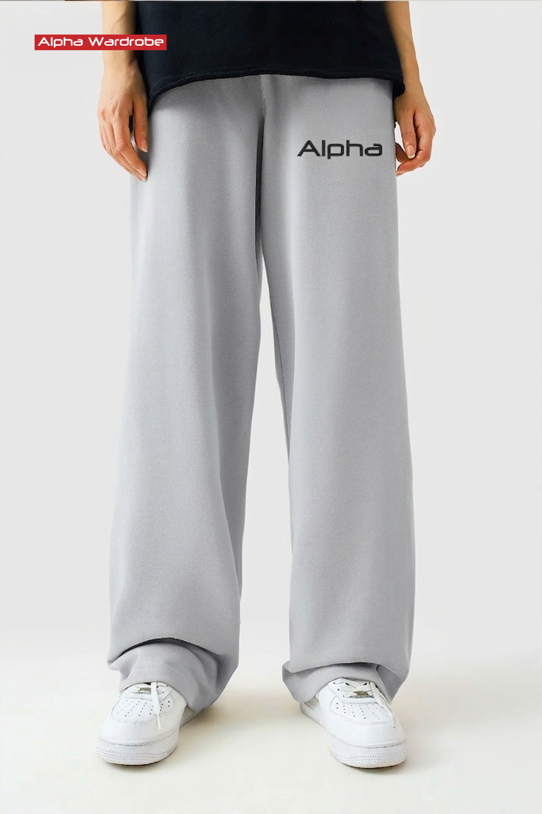 Alpha Grey Baggy Trouser