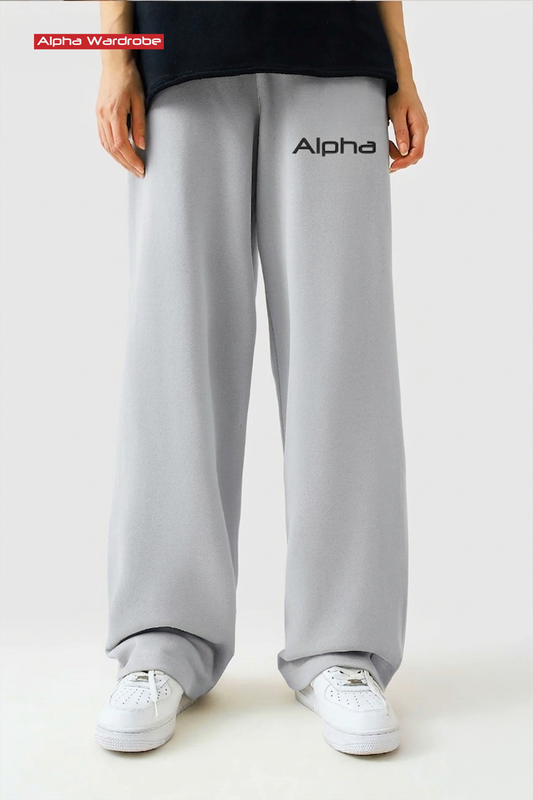 Alpha Grey Baggy Trouser