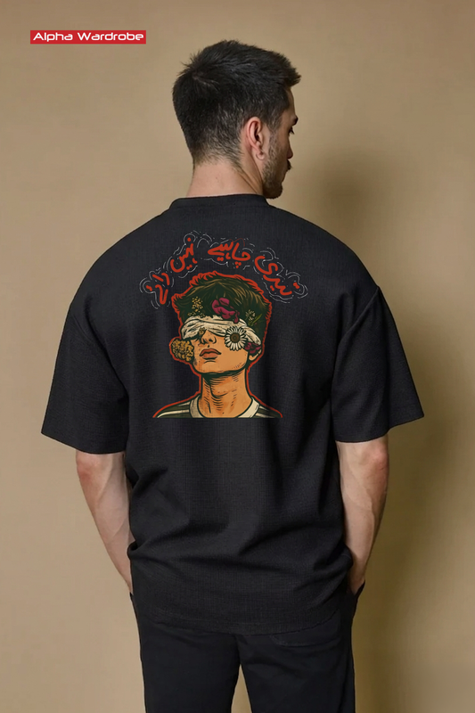 Ryomen Black Oversized Tee