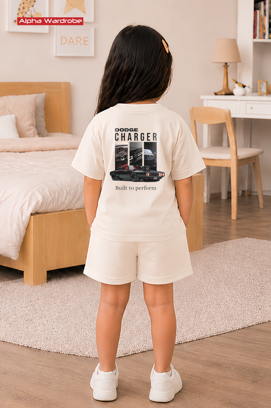 Kids Dodge Oversized Tee With Shorts