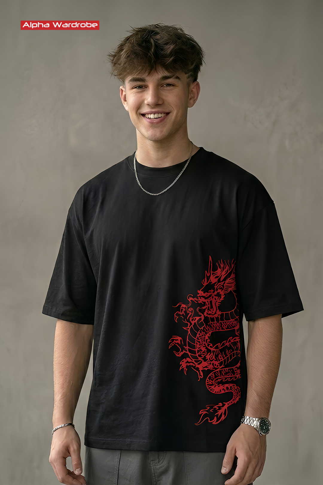 Obsidian Dragon Oversized Tee