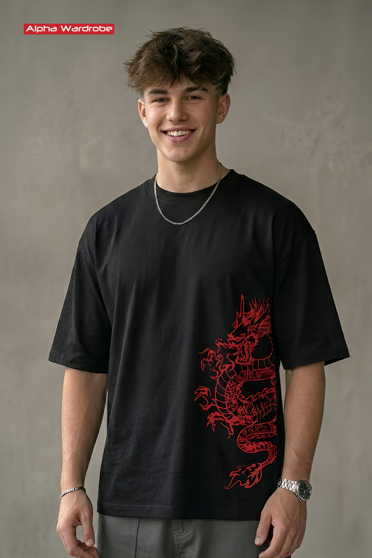 Obsidian Dragon Oversized Tee