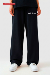 Alpha Black Baggy Trouser
