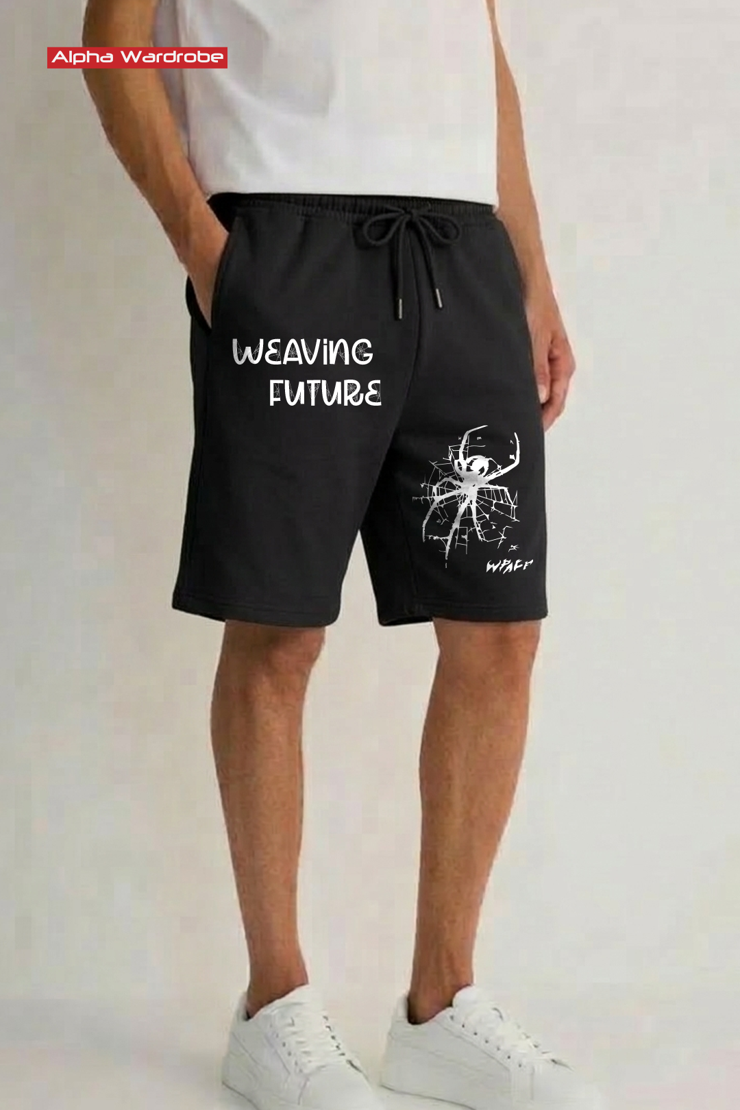 Alpha Black Spider Baggy Shorts