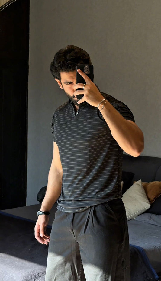 Prime Stretch Polo Shirt | Charcoal Black