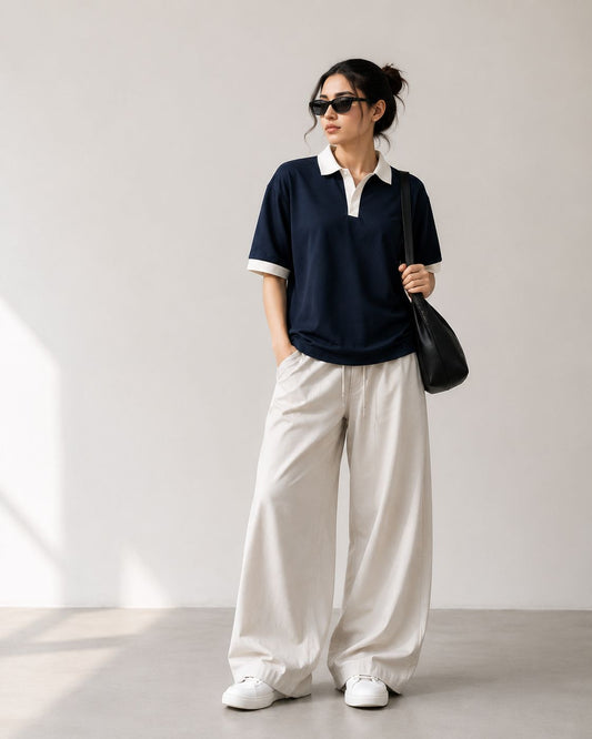 Alpha Classic Contrast Polo Tee