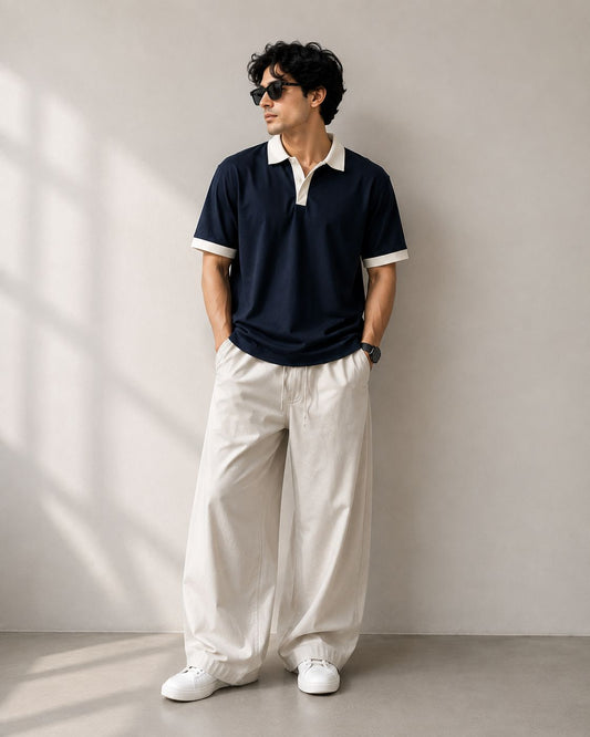 Alpha Classic Contrast Polo Tee