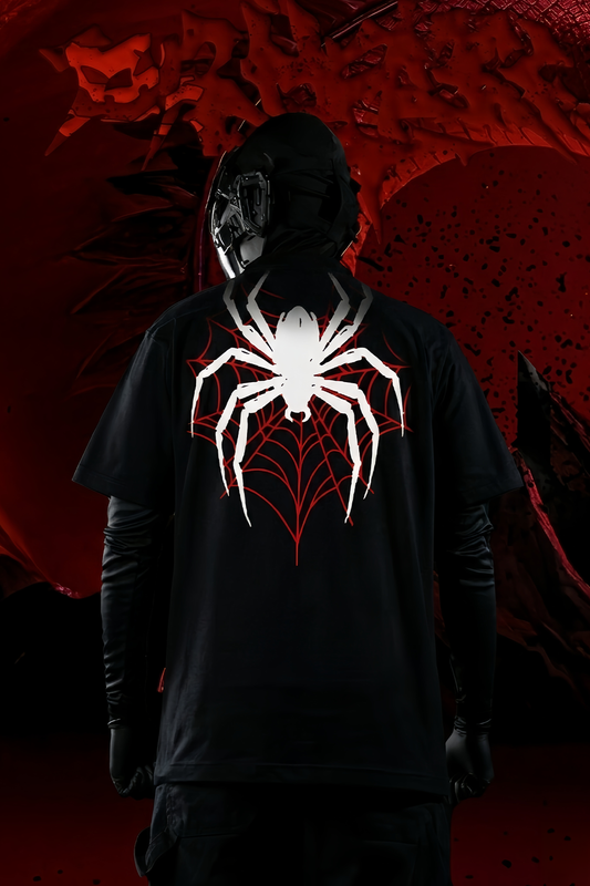 Black Spider Oversized Tee