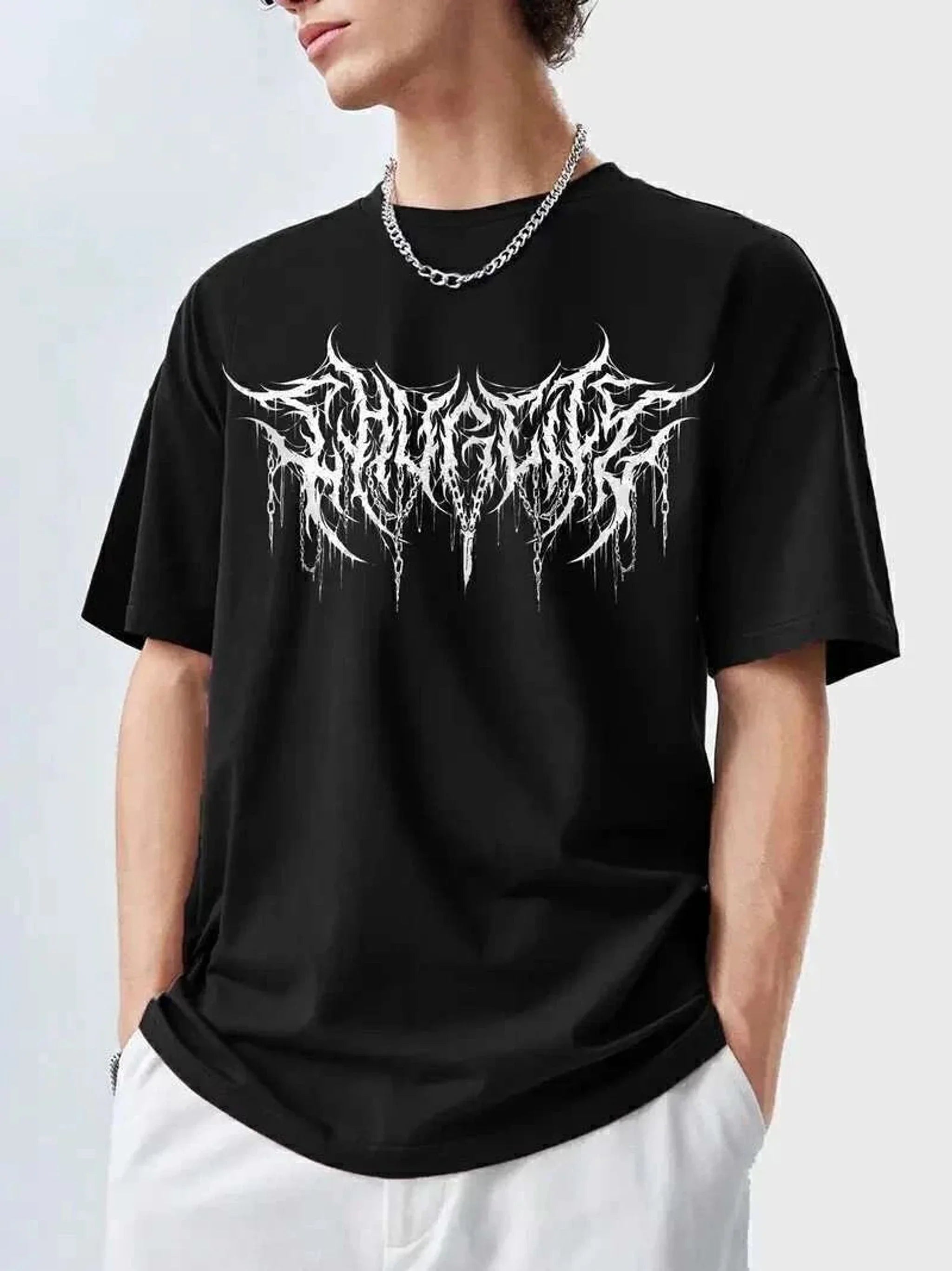 Black Oversized Tee